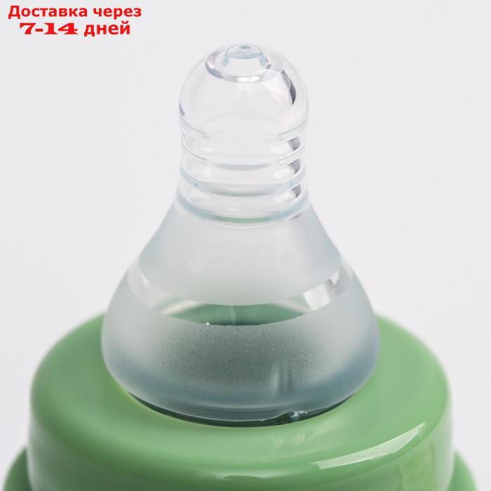 Бутылочка в силиконовом чехле, стекло, от 0 мес., 60 мл., цвет МИКС для мальчика - фото 6 - id-p223482928