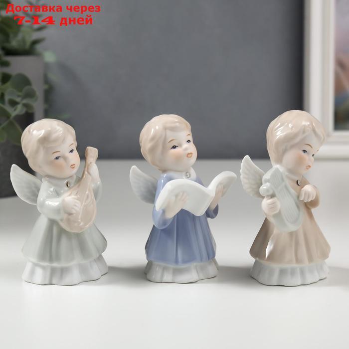 Сувенир керамика "Ангелы" набор 3 шт 10х5х5 см - фото 2 - id-p223483021