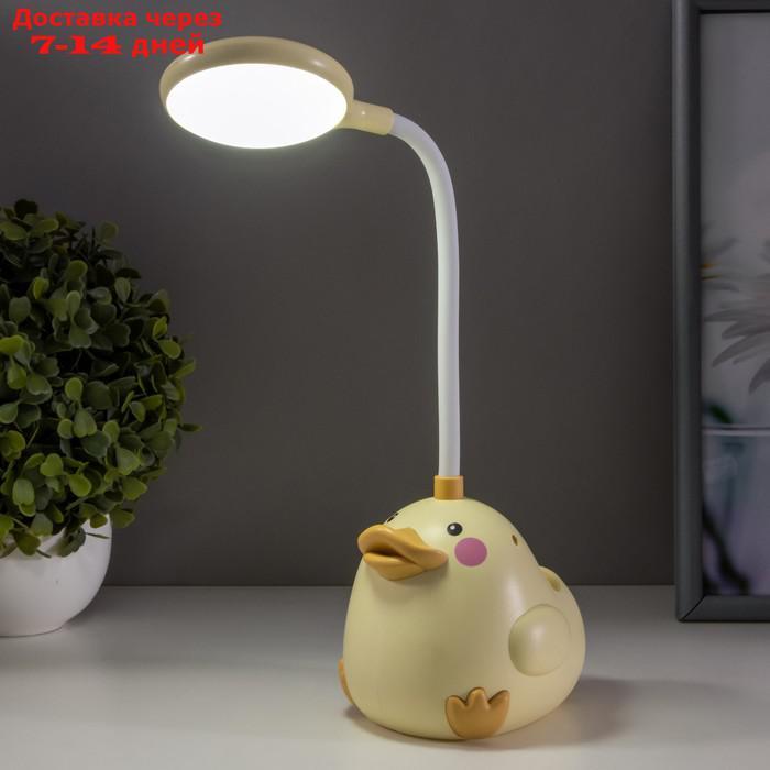 Настольная лампа "Лала" LED 3Вт АКБ желтый 9,5х11х33 см - фото 3 - id-p223487462