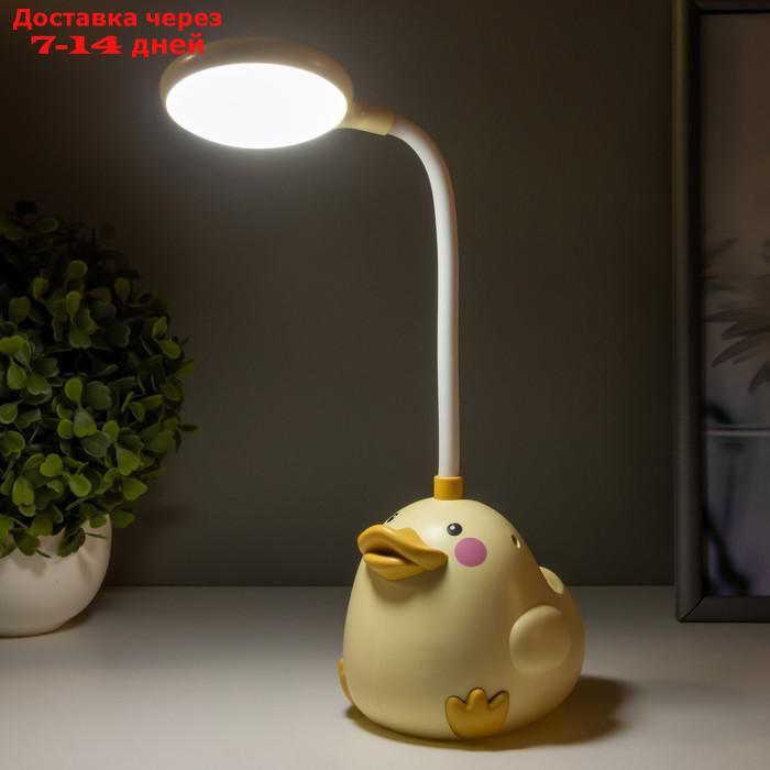 Настольная лампа "Лала" LED 3Вт АКБ желтый 9,5х11х33 см - фото 4 - id-p223487462