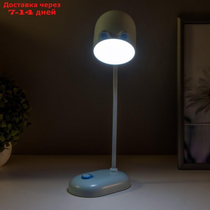 Лампа настольная "Мими" LED 3Вт диммер USB голубой 8х12,5х32 см - фото 4 - id-p223487480