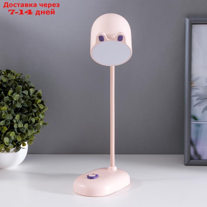 Лампа настольная "Мими" LED 3Вт диммер USB розовый 8х12,5х32 см - фото 1 - id-p223487506