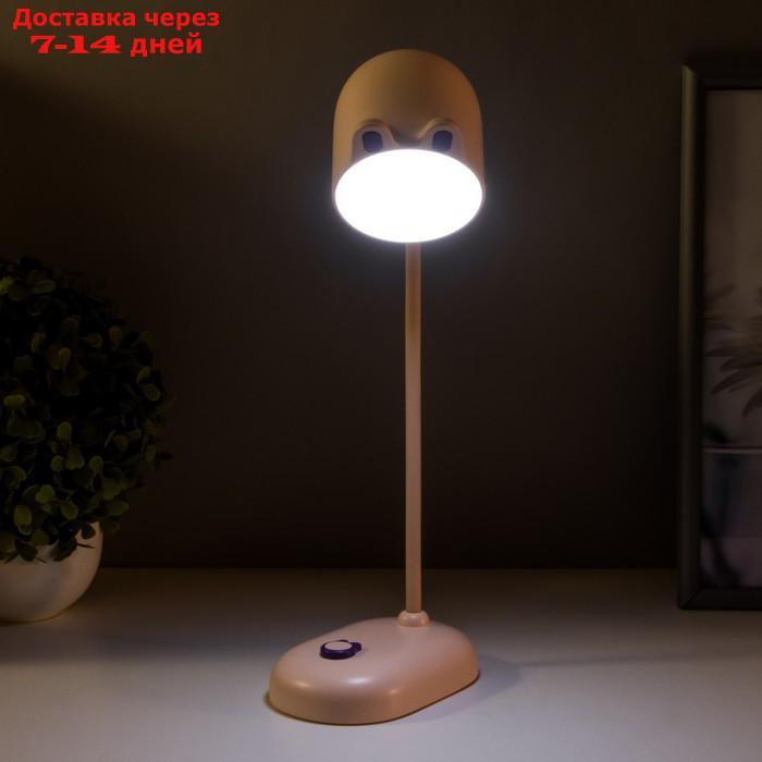 Лампа настольная "Мими" LED 3Вт диммер USB розовый 8х12,5х32 см - фото 4 - id-p223487506