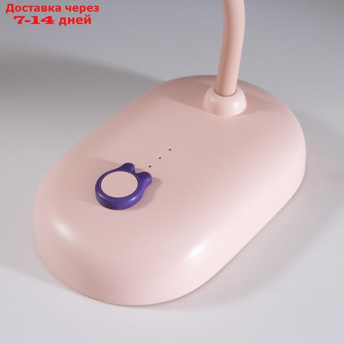 Лампа настольная "Мими" LED 3Вт диммер USB розовый 8х12,5х32 см - фото 9 - id-p223487506