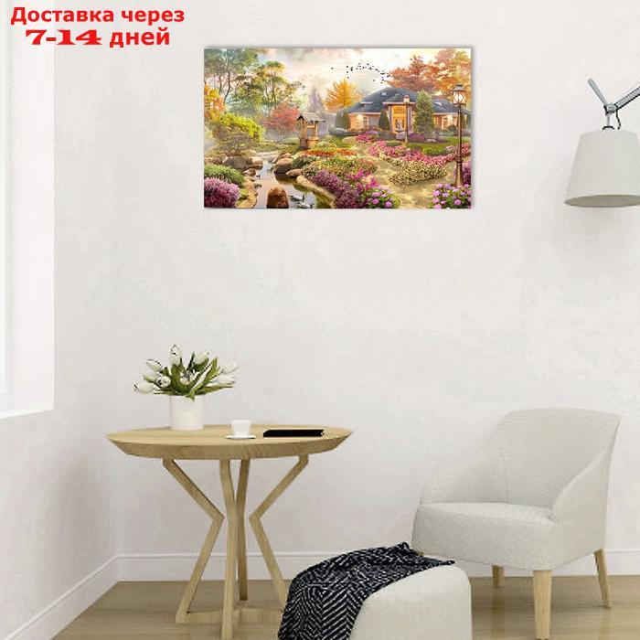 Картина на холсте "Цветочный сад" 60*100 см - фото 3 - id-p223483112
