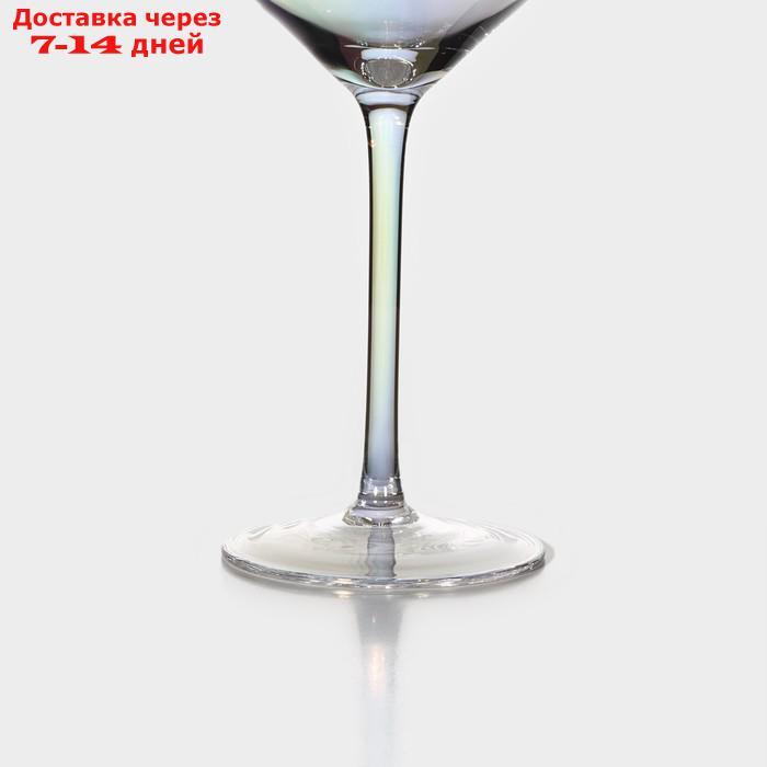Набор бокалов для вина "Иллюзия", 550 мл, 10×24 см, 2 шт, цвет перламутровый - фото 3 - id-p223486592