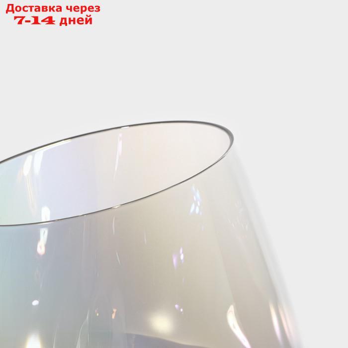 Набор бокалов для вина "Иллюзия", 550 мл, 10×24 см, 2 шт, цвет перламутровый - фото 5 - id-p223486592