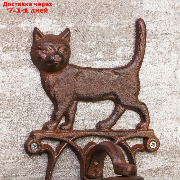 Колокол сувенирный металл "Кот, гуляющий по крыше" 23,5х13,5х13 см - фото 3 - id-p223483286