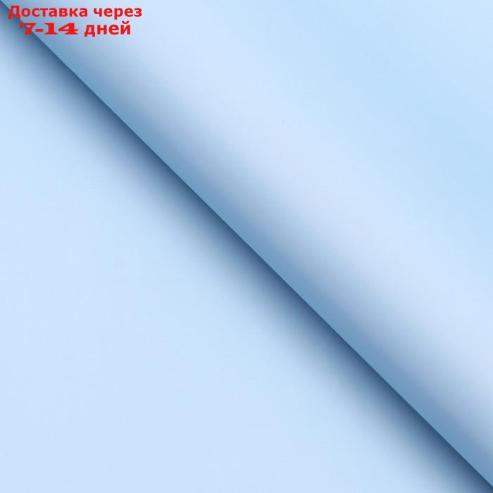 Пленка для цветов матовая "Признание", пудра, голубой, 0,58 х 10 м - фото 2 - id-p223485291
