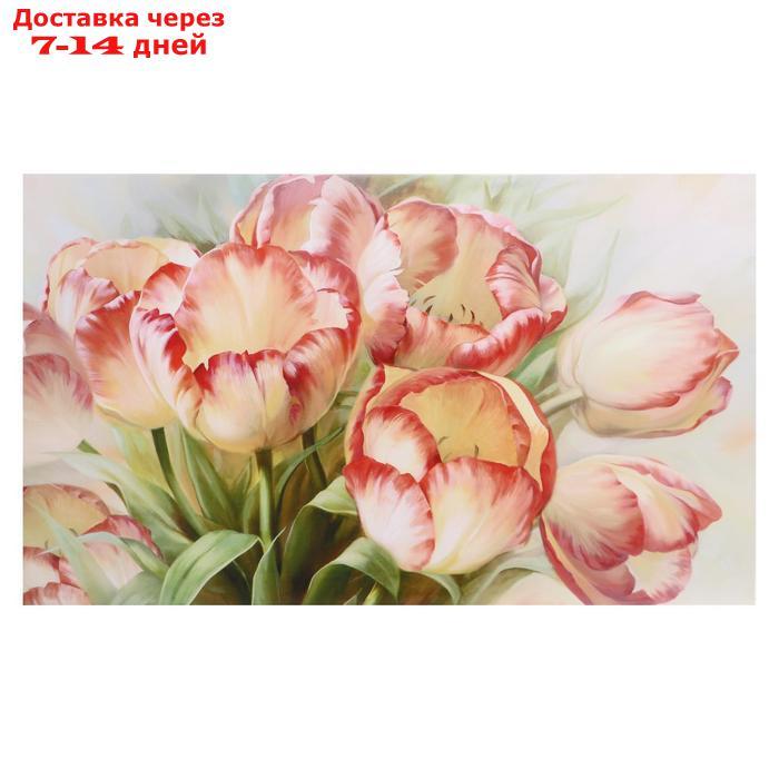 Картина на холсте "Букет тюльпанов" 60х100 см - фото 1 - id-p223483316