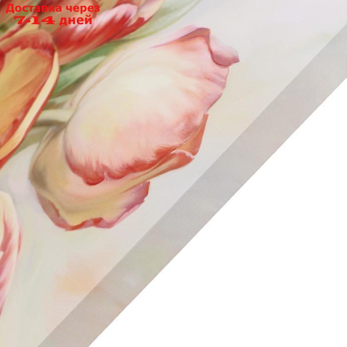 Картина на холсте "Букет тюльпанов" 60х100 см - фото 2 - id-p223483316