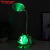 Настольная лампа "Милый мишка" LED 3,5Вт USB АКБ зеленый 12х15х32 см, фото 6