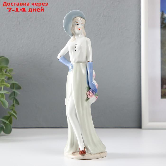 Сувенир керамика под фарфор девушка модель 21,5*6,5*6 см - фото 1 - id-p223485460