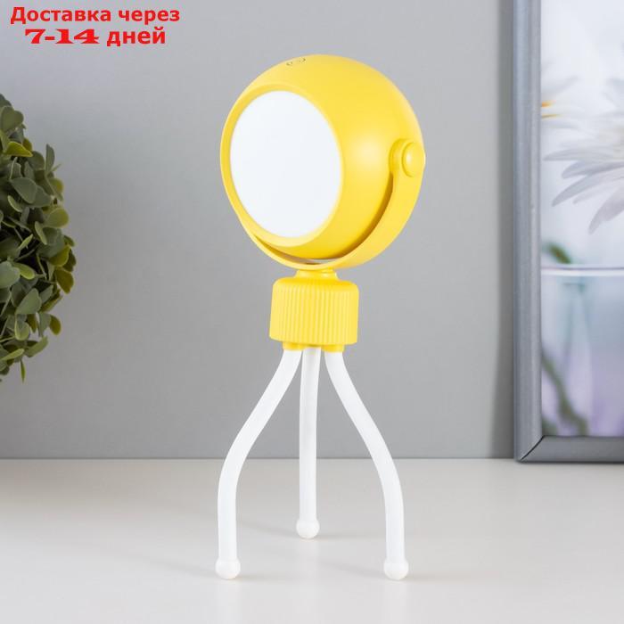 Настольная лампа "Октопус" LED 2Вт USB АКБ желтый 6х6х20,5 см - фото 1 - id-p223487647