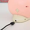Настольная лампа "Улитка" LED 3Вт USB АКБ розовый 9х13х29 см, фото 10