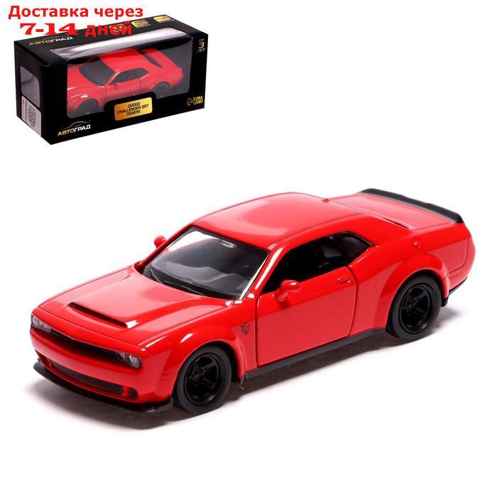 Машина металлическая DODGE CHALLENGER SRT DEMON, 1:32, инерция, цвет красный - фото 1 - id-p223486832