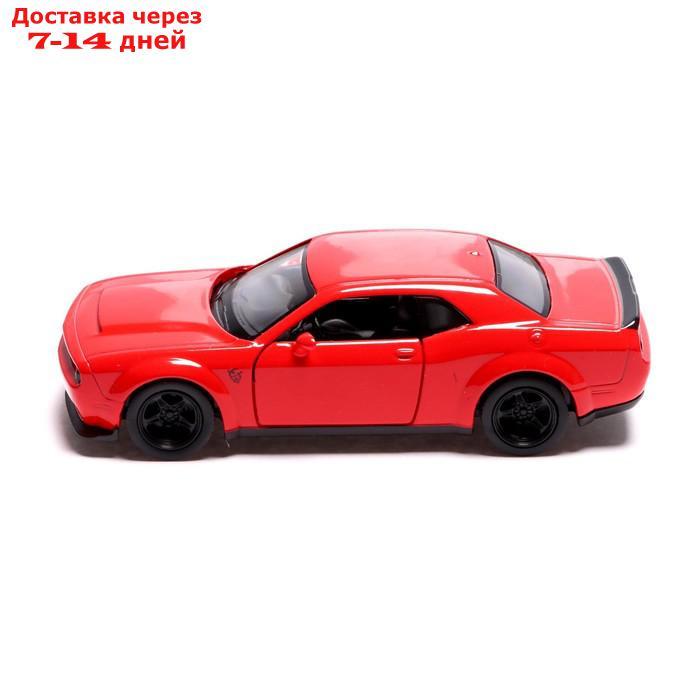 Машина металлическая DODGE CHALLENGER SRT DEMON, 1:32, инерция, цвет красный - фото 2 - id-p223486832