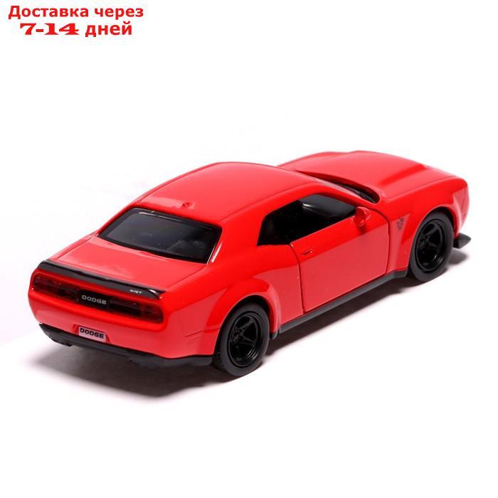 Машина металлическая DODGE CHALLENGER SRT DEMON, 1:32, инерция, цвет красный - фото 3 - id-p223486832