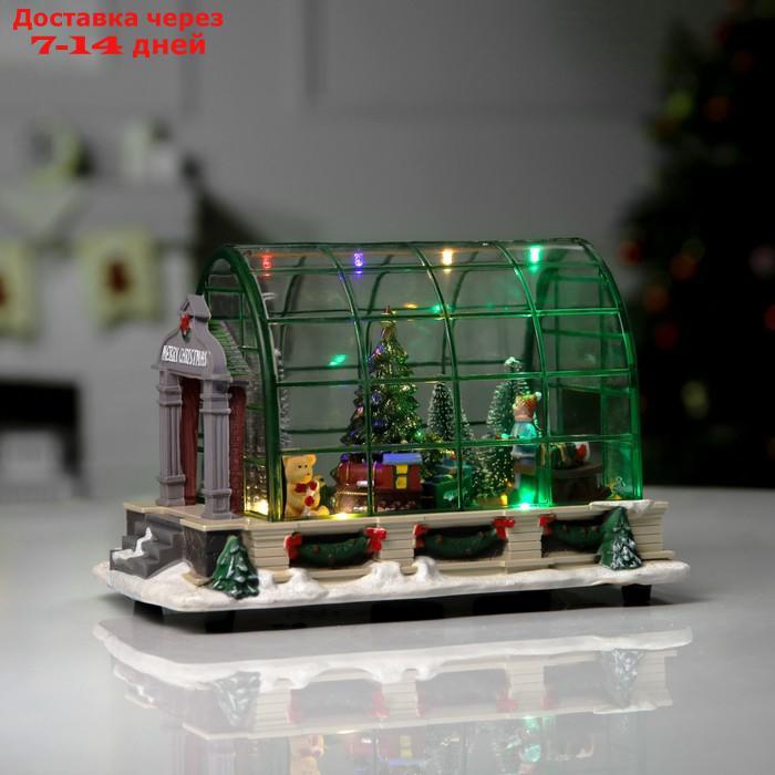 Фигура светодиодная "Новогодняя комната с игрушками" 23x14x15 см, USB, AAx3, МУЛЬТИ - фото 1 - id-p223486848