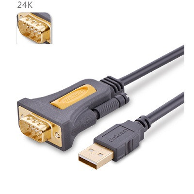 Конвертер-переходник UGreen 2.0 USB AM > DB9 RS-232 2метра - фото 1 - id-p223510784