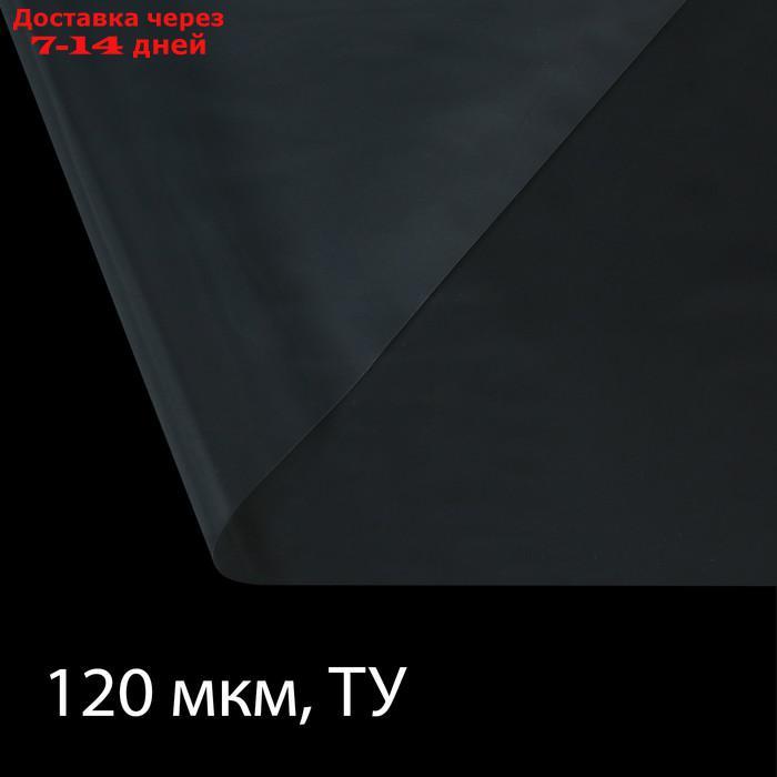 Плёнка полиэтиленовая, толщина 120 мкм, 3 × 10 м, рукав (1,5 м × 2), прозрачная, 1 сорт, Эконом 50 %