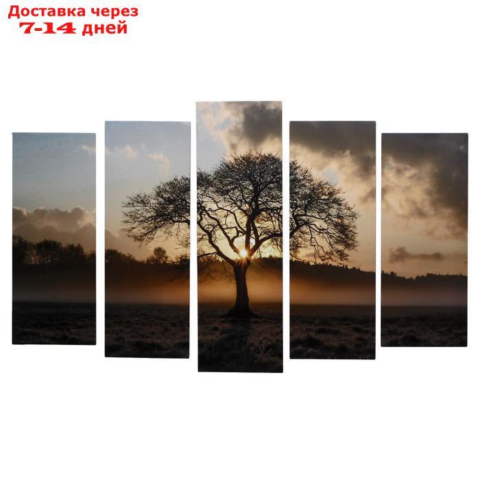 Картина модульная на подрамнике "Дерево жизни" 125х80 см (1-25х80; 2-25х70; 2-25х63)