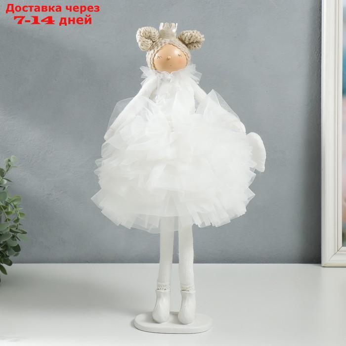Кукла интерьерная "Принцесса в белом наряде, с сердцем" 43х18х19,5 см - фото 1 - id-p223486980