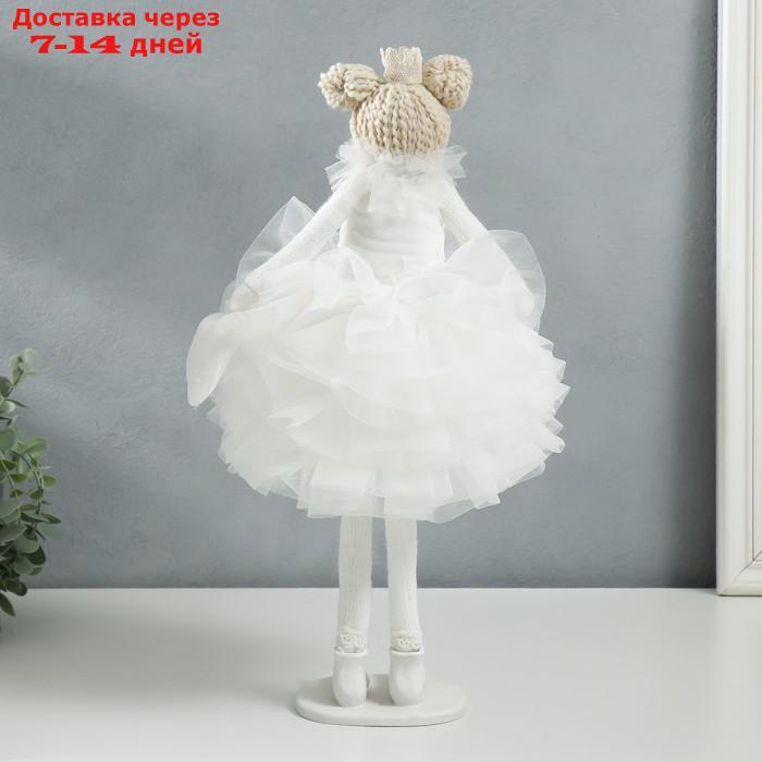 Кукла интерьерная "Принцесса в белом наряде, с сердцем" 43х18х19,5 см - фото 3 - id-p223486980