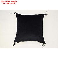 Наволочка "Жасмин", размер 45х45 см, цвет чёрный