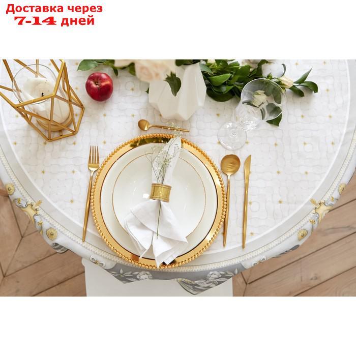 Скатерть "Этель" Classic style d=150см +/-3см, 100% хл, саржа 190 гр/м2 - фото 6 - id-p223486044