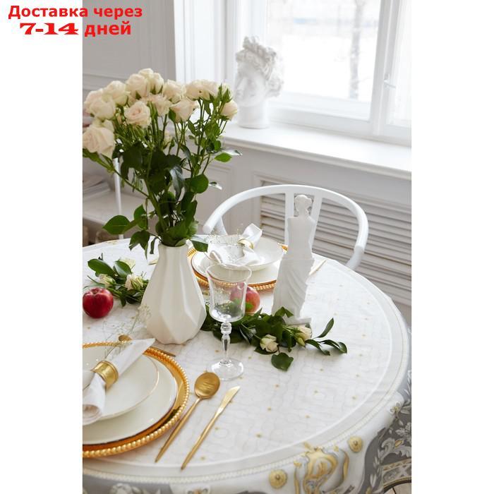 Скатерть "Этель" Classic style d=150см +/-3см, 100% хл, саржа 190 гр/м2 - фото 7 - id-p223486044