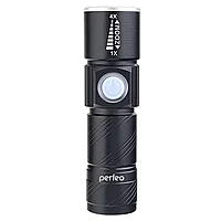 Светодиодный фонарь "Regs" PL-304, LED, 120LM, Zoom, встроен. аккум.600мАч, алюминий Perfeo