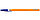 Ручка шариковая одноразовая Silwerhof Orange корпус оранжевый, стержень синий, фото 2