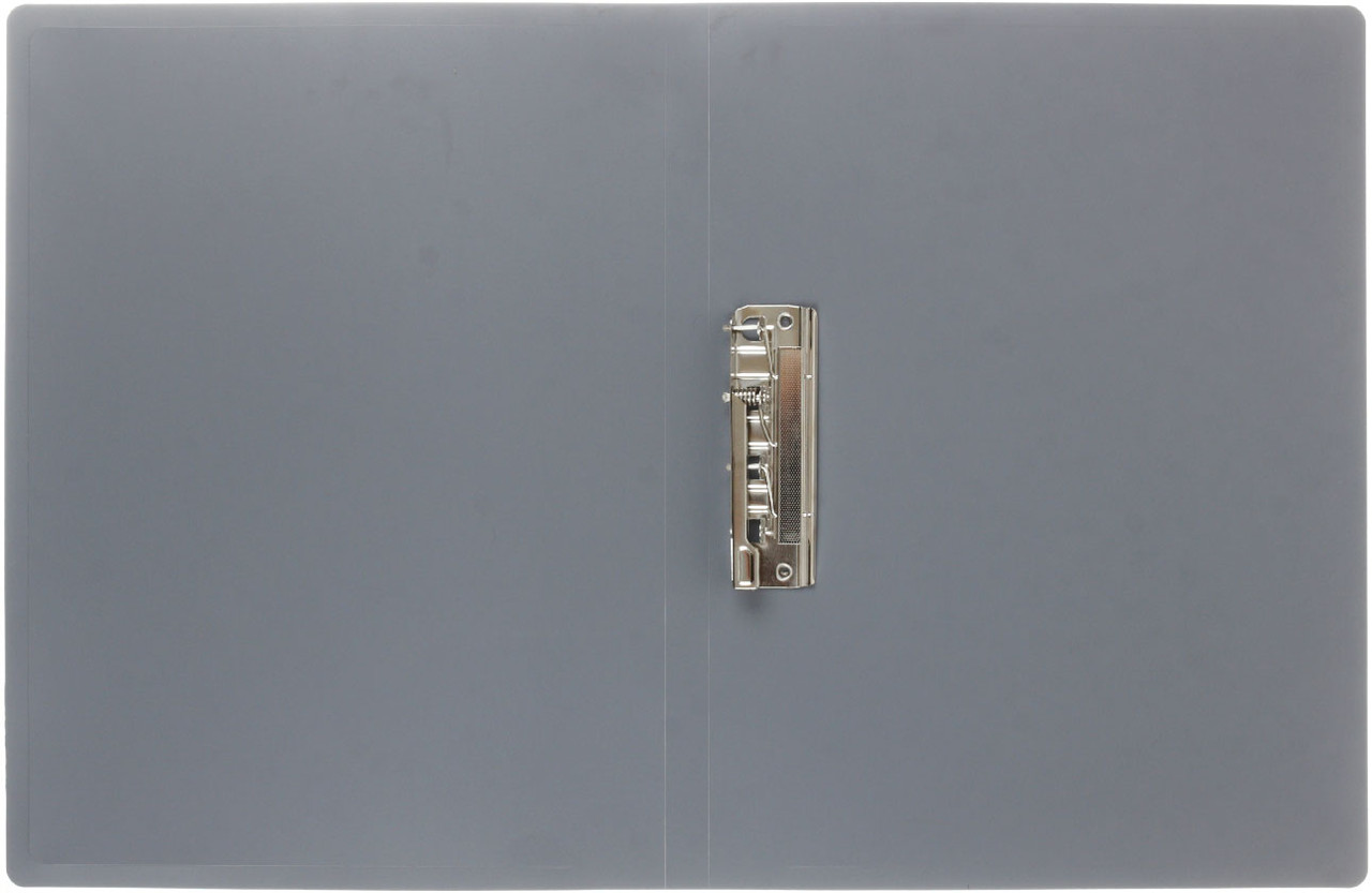 Папка пластиковая с боковым зажимом Buro толщина пластика 0,4 мм, серая - фото 1 - id-p223511328