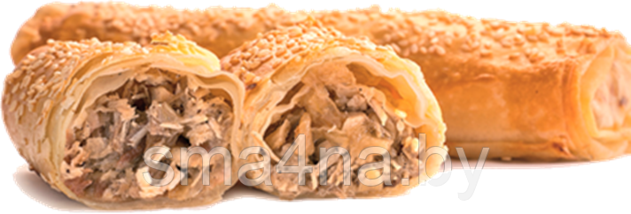Трубочки "Роллини" с грибами и картофелем