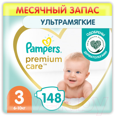 Подгузники детские Pampers Premium Care 3 Midi - фото 1 - id-p223514461