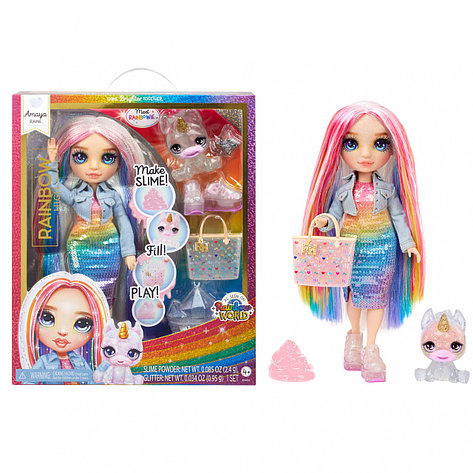 Планета Игрушек Кукла Rainbow High Classic Amaya с питомцем и слаймом 594598, фото 2