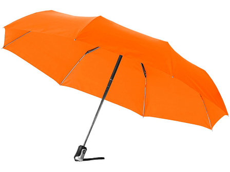 Зонт Alex трехсекционный автоматический 21,5, оранжевый, фото 2