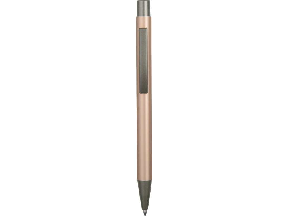 Ручка металлическая soft touch шариковая Tender, розовое золото/серый - фото 2 - id-p223516459
