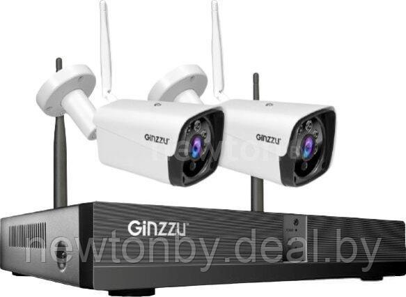Комплект видеонаблюдения Ginzzu HK-4202W - фото 1 - id-p223517426