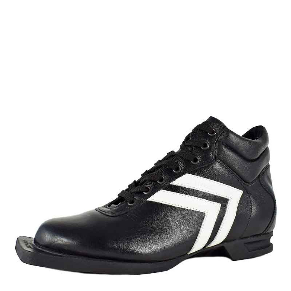 023 Ботинки лыжные муж. р. 46,0 ЧЕРНЫЙ+БЕЛЫЙ