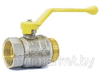 Кран шаровый 1 1/4" нар.-вн. ручка (ГАЗ) PN25, LD