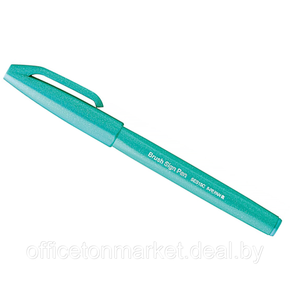 Маркер-кисть "Brush Sign pen", изумрудно-зеленый - фото 1 - id-p223519932