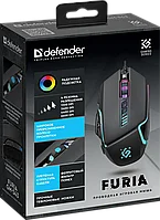 Мышь игровая DEFENDER Furia GM-543 RGB, 7 кнопок 6600dpi 52543