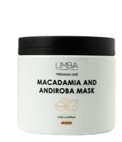 Питательная маска для волос Limba Cosmetics Premium Line Macadamia and Andiroba mask , 500мл