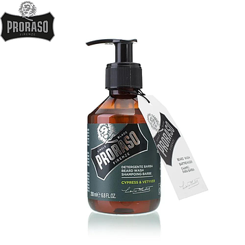 Шампунь для бороды PRORASO Cypress & Vetyver 200мл