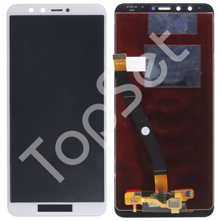 Дисплей (Модуль) Huawei Y9 2018/Honor 8 Plus (FLA-LX1/LX2/L22/LA10/AL00) в сборе с тачскрином Белый - фото 1 - id-p180846523