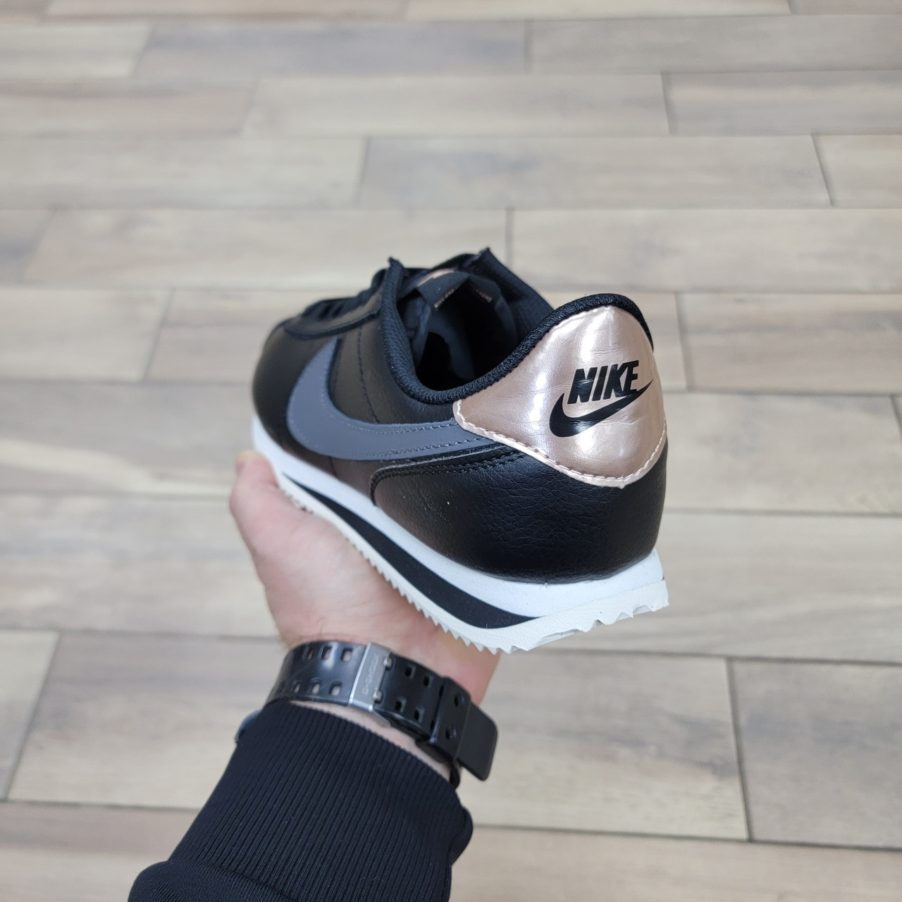 Кроссовки Nike Classic Cortez Black Gray White - фото 4 - id-p93621977