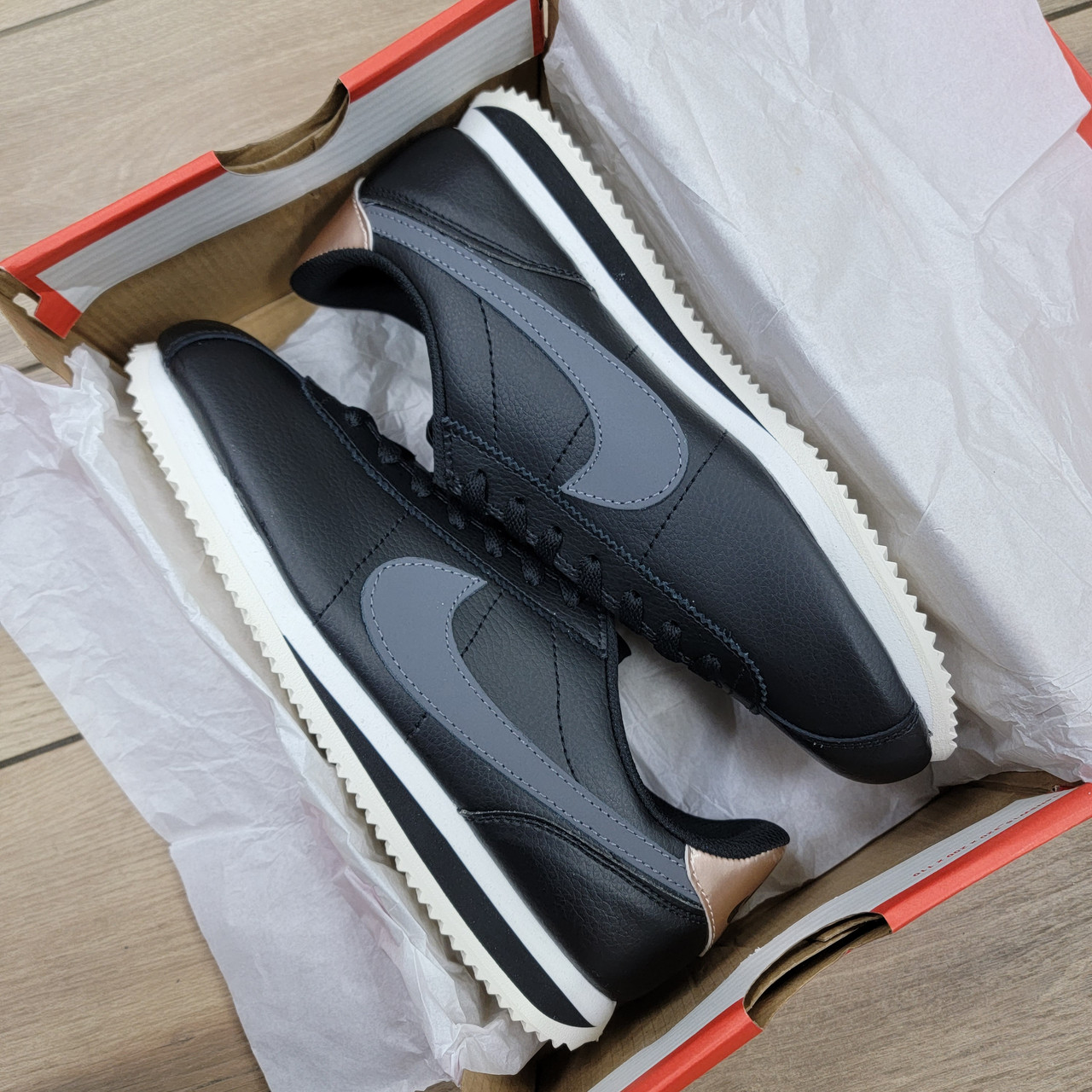 Кроссовки Nike Classic Cortez Black Gray White - фото 6 - id-p93621977