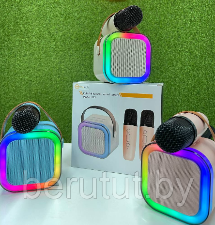 Колонка портативная музыкальная Bluetooth K12 с микрофоном - фото 1 - id-p223523275